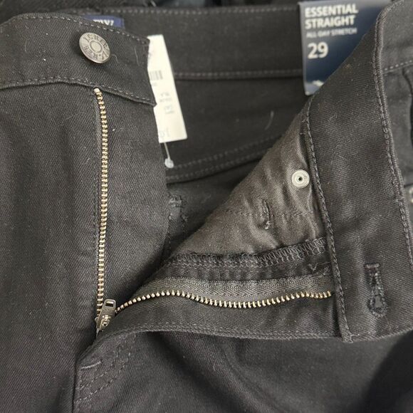 J. CREW Essentials Straight Jean 29 All Day Stretch Black BT022 Casual NWT B54 - Picture 5 of 6